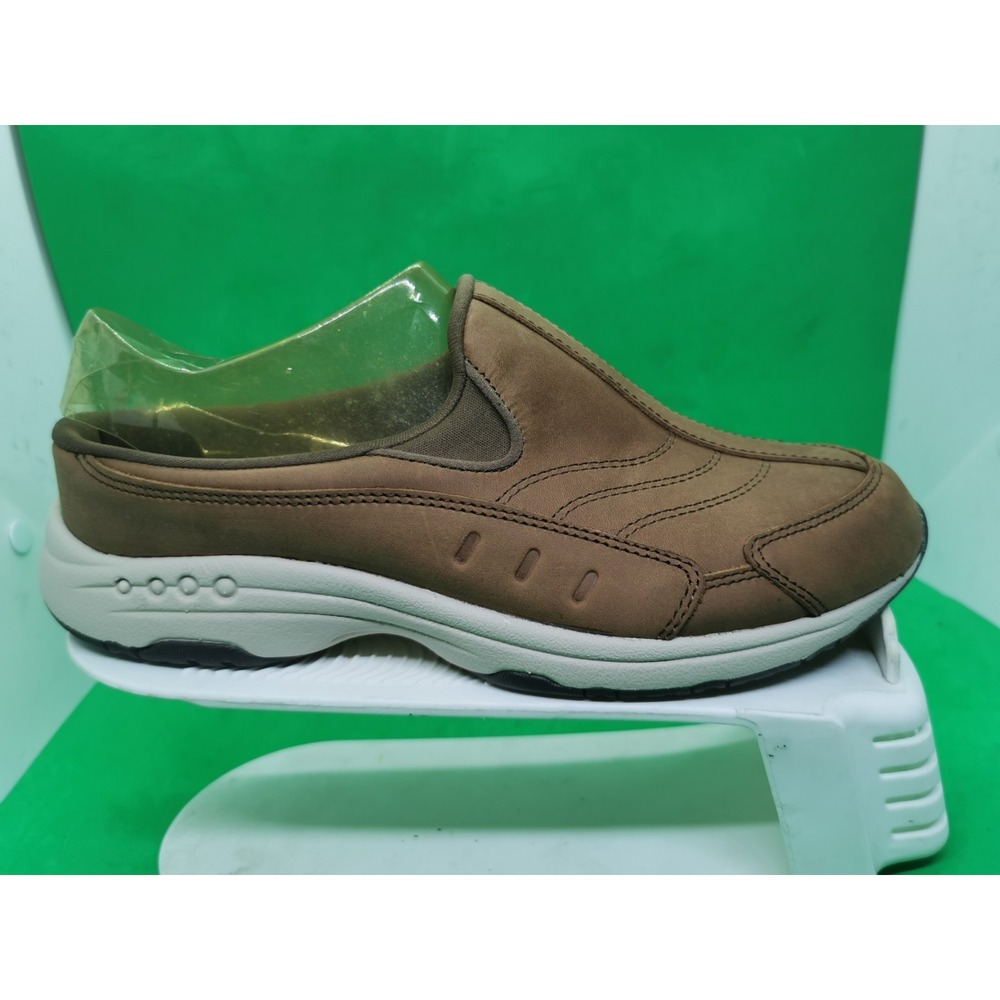Easy Spirit Travel Time Comfortable Women's Clog Medium Brown Leather US Size 8M - Picture 5 of 16